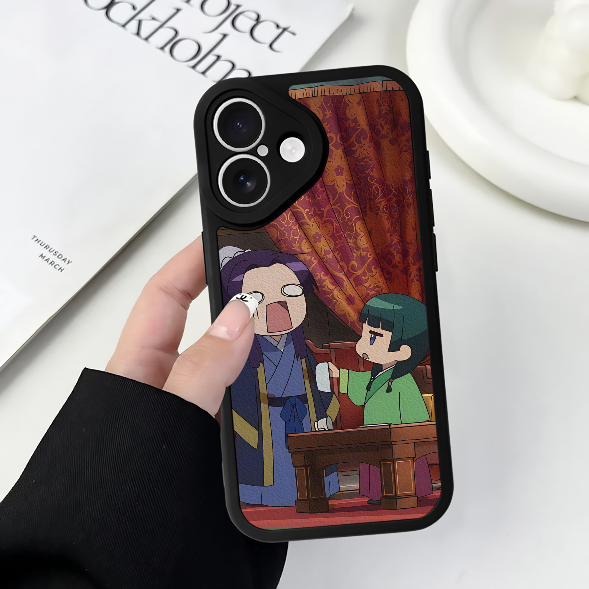 薬屋のひとりごと The Apothecary Diaries 【iPhone 16シリーズ対応】シリコンスマホケース（レザー調） 材質：シリコン